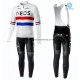 Tenue Maillot M/L + Collant à Bretelles 2019 TEAM INEOS Hiver Thermal Fleece M001