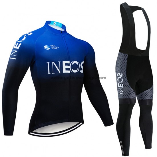 Tenue Maillot M/L + Collant à Bretelles 2019 TEAM INEOS M002