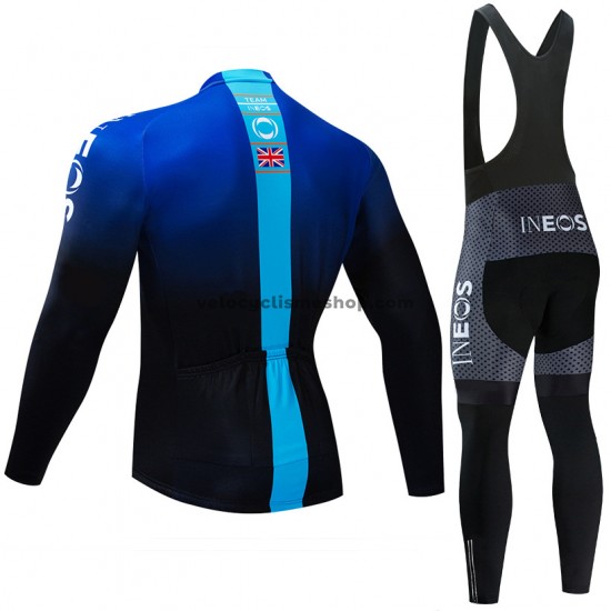 Tenue Maillot M/L + Collant à Bretelles 2019 TEAM INEOS M002