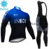 Tenue Maillot M/L + Collant à Bretelles 2019 TEAM INEOS Hiver Thermal Fleece M002