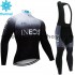 Tenue Maillot M/L + Collant à Bretelles 2019 TEAM INEOS Hiver Thermal Fleece M003