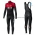 Tenue Maillot M/L + Collant à Bretelles 2020 TEAM INEOS Hiver Thermal Fleece M001