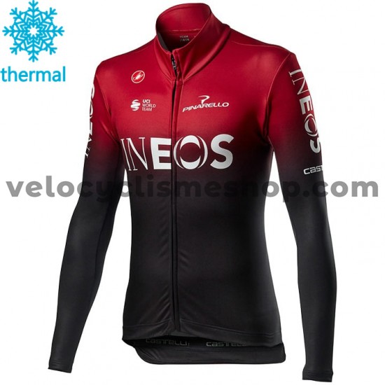Maillot Cyclisme 2020 TEAM INEOS Hiver Thermal Fleece M001