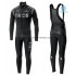 Tenue Maillot M/L + Collant à Bretelles 2020 TEAM INEOS Hiver Thermal Fleece M002