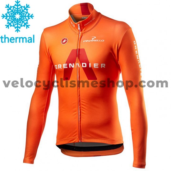 Maillot Cyclisme 2021 Ineos Grenadiers  Hiver Thermal Fleece M002