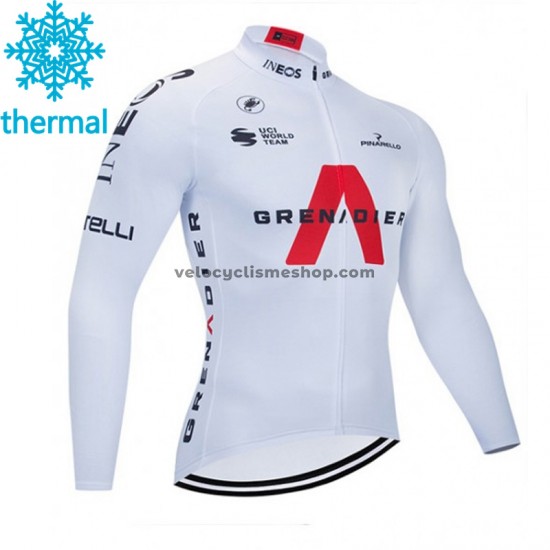 Maillot Cyclisme 2021 Ineos Grenadiers  Hiver Thermal Fleece M004