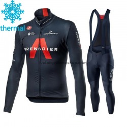 Tenue Maillot M/L + Collant à Bretelles 2021 Ineos Grenadiers Hiver Thermal Fleece M001