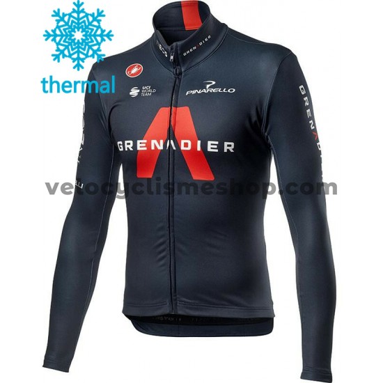 Maillot Cyclisme 2021 Ineos Grenadiers Hiver Thermal Fleece M001
