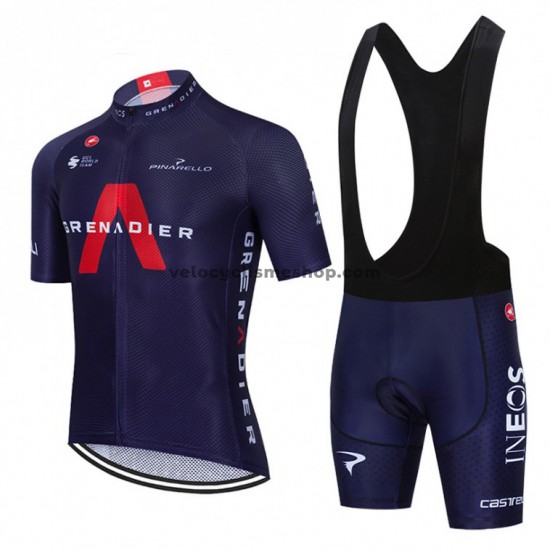 Tenue Maillot + Cuissard à Bretelles 2021 Ineos Grenadiers M003
