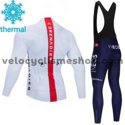 Tenue Maillot M/L + Collant à Bretelles 2021 Ineos Grenadiers Hiver Thermal Fleece M004