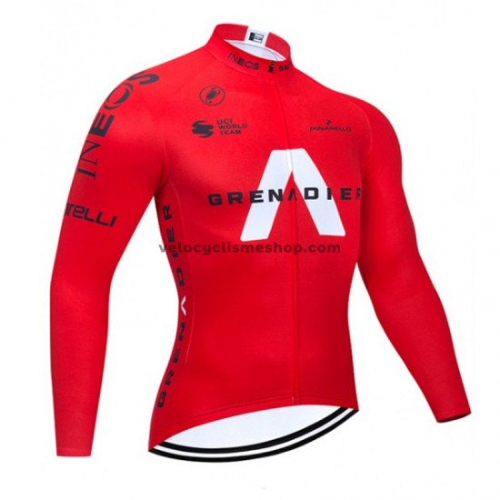 Maillot Cyclisme 2021 Ineos Grenadiers Manches Longues M005