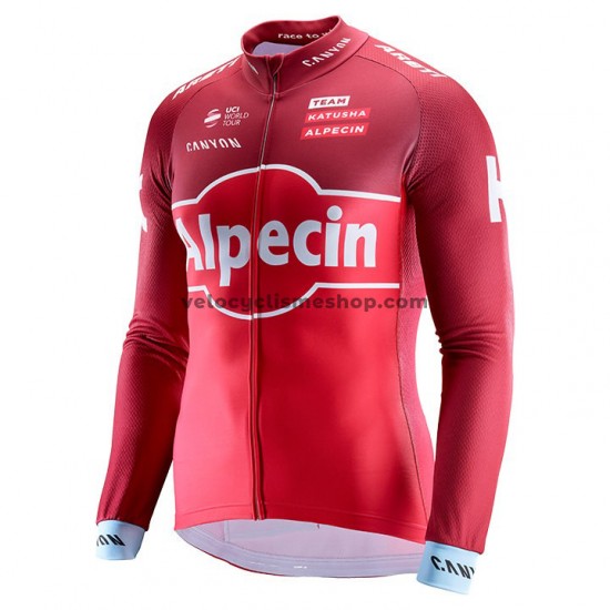 Maillot Cyclisme 2017 Team Katusha-Alpecin Manches Longues M001