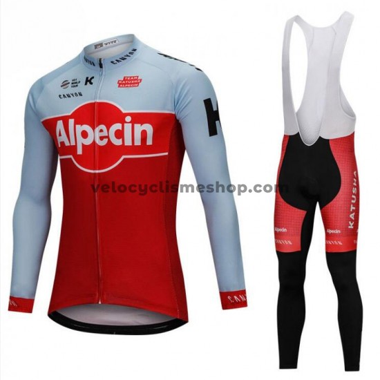 Tenue Maillot M/L + Collant à Bretelles 2018 Team Katusha Alpecin M001