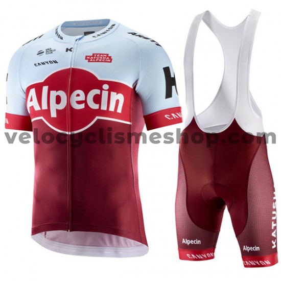 Tenue Maillot + Cuissard à Bretelles 2018 Team Katusha Alpecin M001