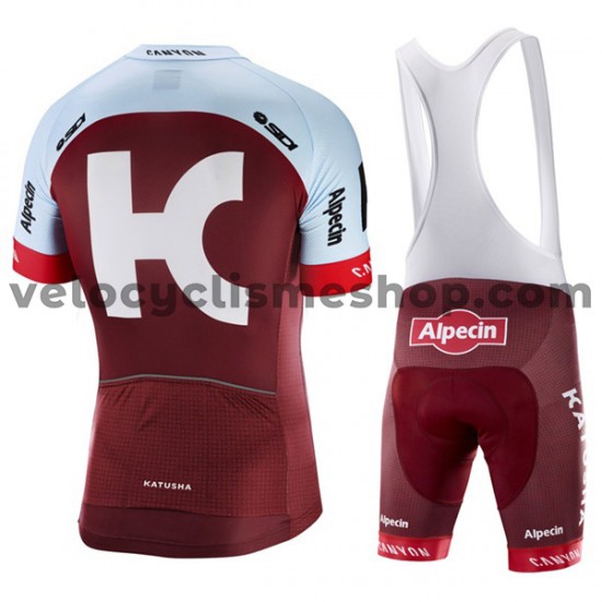 Tenue Maillot + Cuissard à Bretelles 2018 Team Katusha Alpecin M001