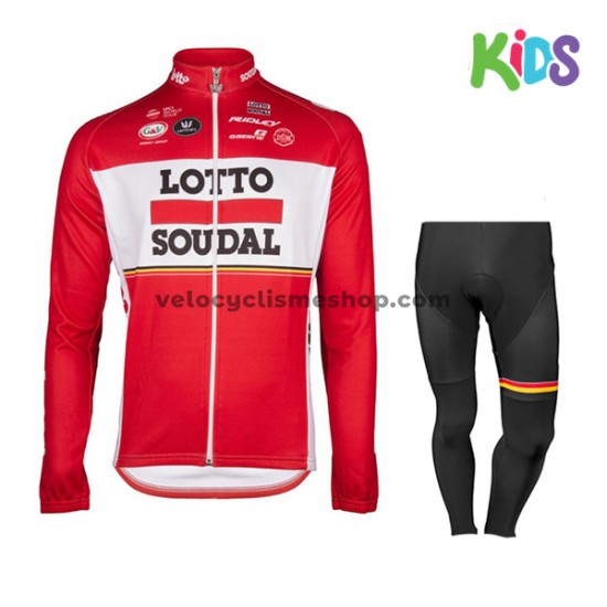 Tenue Maillot M/L + Collant Long 2017 Lotto Soudal Enfant M001