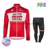 Tenue Maillot M/L + Collant Long 2017 Lotto Soudal Enfant Hiver Thermal Fleece M001