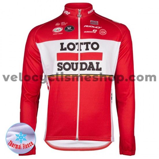 Maillot Cyclisme 2017 Lotto Soudal Hiver Thermal Fleece M001