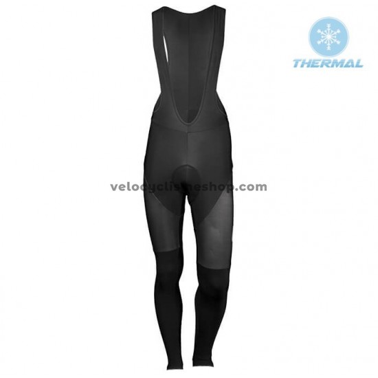 Tenue Maillot M/L + Collant à Bretelles 2018 Lotto Soudal Hiver Thermal Fleece M001