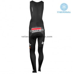 Tenue Maillot M/L + Collant à Bretelles 2018 Lotto Soudal Hiver Thermal Fleece M001