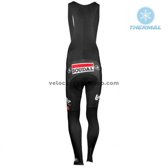 Tenue Maillot M/L + Collant à Bretelles 2018 Lotto Soudal Hiver Thermal Fleece M001