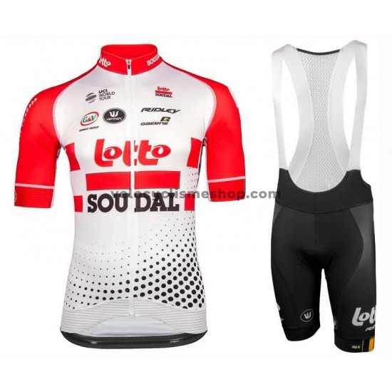 Tenue Maillot + Cuissard à Bretelles 2019 Lotto Soudal M001