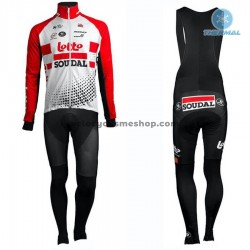 Tenue Maillot M/L + Collant à Bretelles 2019 Lotto Soudal Hiver Thermal Fleece M001