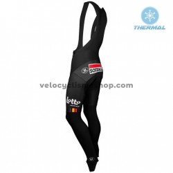 Tenue Maillot M/L + Collant à Bretelles 2019 Lotto Soudal Hiver Thermal Fleece M001