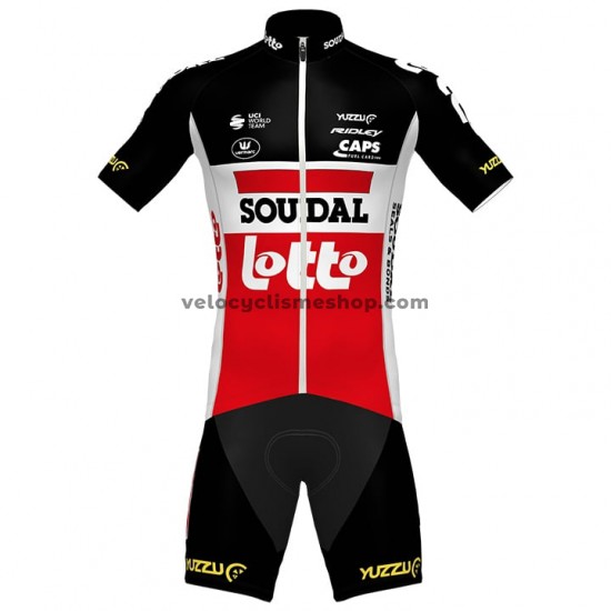 Tenue Maillot + Cuissard à Bretelles 2020 Lotto Soudal M001
