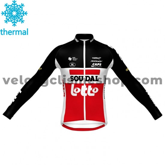 Tenue Maillot M/L + Collant à Bretelles 2020 Lotto Soudal Hiver Thermal Fleece M001
