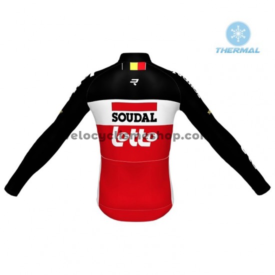 Tenue Maillot M/L + Collant à Bretelles 2020 Lotto Soudal Hiver Thermal Fleece M001
