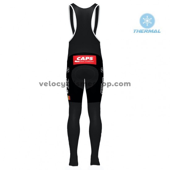 Tenue Maillot M/L + Collant à Bretelles 2020 Lotto Soudal Hiver Thermal Fleece M001