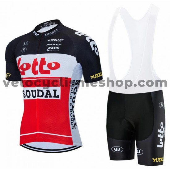 Tenue Maillot + Cuissard à Bretelles 2020 Lotto Soudal M002