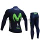 Tenue Maillot M/L + Collant Long 2017 Movistar Team Enfant M001