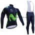 Tenue Maillot M/L + Collant à Bretelles 2017 Movistar Team M001