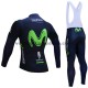 Tenue Maillot M/L + Collant à Bretelles 2017 Movistar Team M001