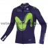 Maillot Cyclisme 2017 Movistar Team Manches Longues M001