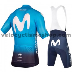 Tenue Maillot + Cuissard à Bretelles 2018 Movistar Team M001