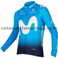 Maillot Cyclisme 2018 Movistar Team Manches Longues M001