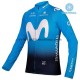 Tenue Maillot M/L + Collant à Bretelles 2019 Movistar Team Hiver Thermal Fleece M001