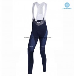 Tenue Maillot M/L + Collant à Bretelles 2019 Movistar Team Hiver Thermal Fleece M001