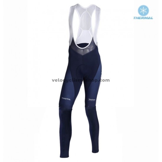 Tenue Maillot M/L + Collant à Bretelles 2019 Movistar Team Hiver Thermal Fleece M001