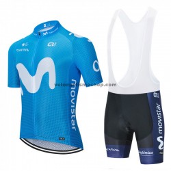 Tenue Maillot + Cuissard à Bretelles 2020 Movistar Team M001