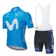 Tenue Maillot + Cuissard à Bretelles 2020 Movistar Team M001