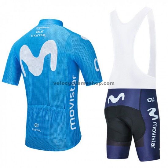Tenue Maillot + Cuissard à Bretelles 2020 Movistar Team M001