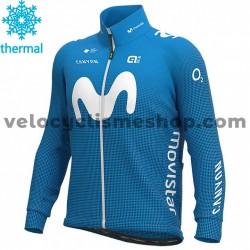Maillot Cyclisme 2020 Movistar Team Hiver Thermal Fleece M001