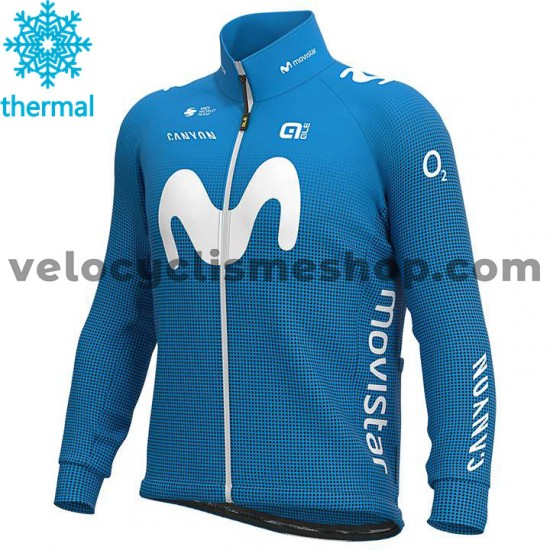 Maillot Cyclisme 2020 Movistar Team Hiver Thermal Fleece M001