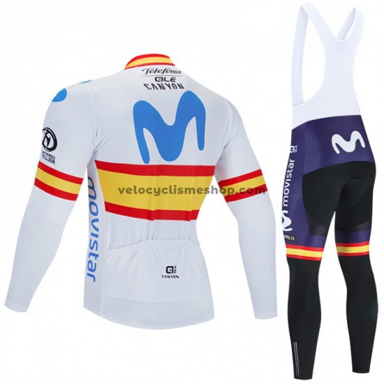 Tenue Maillot M/L + Collant à Bretelles 2020 Movistar Team M002