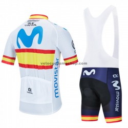 Tenue Maillot + Cuissard à Bretelles 2020 Movistar Team M002