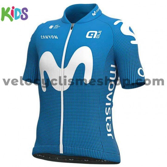 Tenue Maillot + Cuissard 2021 Movistar Team Enfant M001
